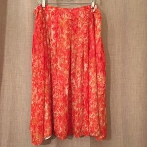 Jones NY Collection Woman watercolor skirt size 18